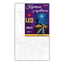 Картина за номерами Santi Українські степи, 30x50см, LED підсвітка (956544) - мініатюра 2
