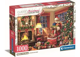 Пазл Clementoni Classic Christmas Collection: Новорічний візит (Classic Christmas Collection - Santa's Visit Puzzle - 1000 pcs.), 1000 ел. (39924)