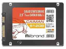Твердотільний накопичувач 512Gb SSD Mibrand Caiman ссд-диск - мініатюра 4