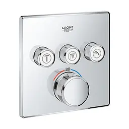 Душова система прихованого монтажу Grohe Grohtherm Cube 34804000, Хром - мініатюра 4