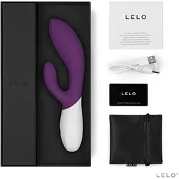 Вібратор-кролик Lelo Ina Wave 2 Plum Технологія WaveMotion 8+1 режимів Сливовий - мініатюра 3