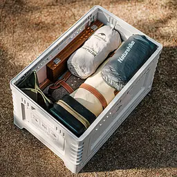 Туристичний складний ящик-контейнер Naturehike CNH22SN019 25л + 5л (Світло-сірий) - мініатюра 7