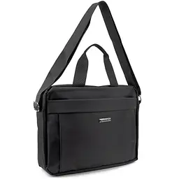 Сумка-портфель чоловіча текстильна для ноутбука 13'' та документів Tiding Bag M56-3813A чорна - мініатюра 6
