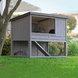 Клітка Ferplast Ranch 120 Basic для кролів, темно-сіра - мініатюра 6