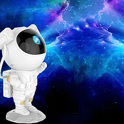 Іграшка-нічник Astronaut Проектор галактики лазерний Астронавт з пультом білий - мініатюра 9