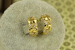 Сережки Xuping Jewelry Переплет 1.6 см лимонні