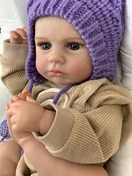 Силіконова колекційна лялька реборн пупс reborn новонароджена дівчинка немовля мені Reborn Dolls det0018809 - мініатюра 6