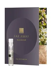 Листівка з пробним зразком Avon Парфумної води Far Away Glamour, 0,6 мл - мініатюра 1
