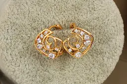Сережки Xuping Jewelry загадка 1.4 см золотисті