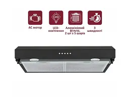 Витяжка вбудована Prime Technics PVCO 3860 BG - мініатюра 2