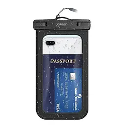 Водонепроникний чохол UGREEN Waterproof Phone Pouch Clear/Black [LP186] [69039] - мініатюра 11