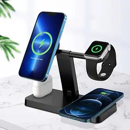 Бездротова зарядна станція 4-в-1 для iPhone, Apple Watch та AirPods