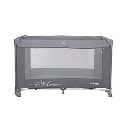 Дитячий манеж на колесах від народження до 3 років Noemi 1 Layer Cool Grey Star Lorelli Сірий - мініатюра 2