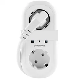 Мережевий фільтр Proove Supercoil 20W (2xAC + Type-C + 2xSB) 1.5m white (PSPS25002102) - мініатюра 2
