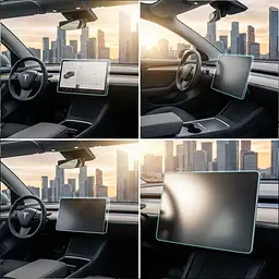 Скло захисне для Дисплея Tesla Model Y 2019- антиблікове покриття 1 шт - мініатюра 2