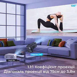 Проектор Magcubic Android 11 HY320 Allwinner H713 (чорний) - мініатюра 3