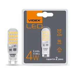 Лампочка Videx G9S 4W G9 4100K (VL-G9S-04224) - мініатюра 2