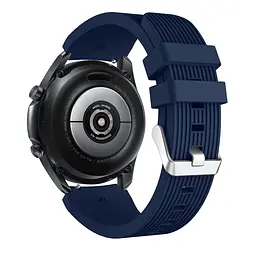 Силіконовий ремінець Watchbands Galaxy на смарт-годинник Samsung Galaxy Watch 3 45mm - темно-синій (WB001GALAXYDARKBLUE3453) - мініатюра 2