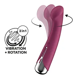 Вібратор із ротацією Satisfyer Spinning G-Spot 1 Red Satisfyer SX0555 99343 - мініатюра 1