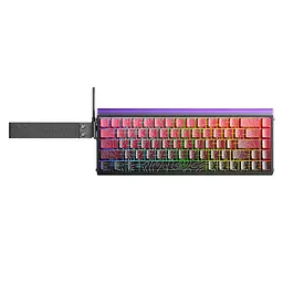 Магнітна клавіатура AULA HERO 68 HE / 60% / Дротове підключення / Sea Emperor Magnetic Switch / Red Lines