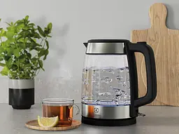 Електрочайник Electrolux 1.7 л Strix скло чорний+нержавіюча сталь - мініатюра 8