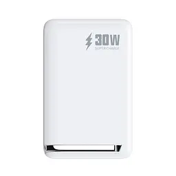 Портативний ЗП Power Bank WIWU Wi-P031 Magnetic з БЗП 30W 10000 mAh White - мініатюра 4