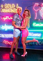 Вінілова мінісукня Leg Avenue Pink vinyl mini dress L, рожева - мініатюра 4