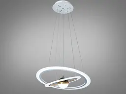 Стельова люстра LED Diasha 2391-600+400WH, 85W, 4675 лм, білий, сучасний стиль для низьких стель - мініатюра 5