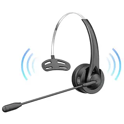 Бездротова Bluetooth-гарнітура Opptel BH31S з мікрофоном ENC та зарядною док-станцією (Чорний) - мініатюра 2