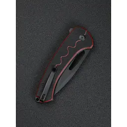 Ніж Sencut Squiggy, Burgundy/Black G10, Darkwash (S24082A-3) - мініатюра 12