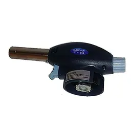 Ручная туристическая газовая горелка Flame Gun 915 с пьезоподжигом насадка для газового балончика, Yu Xin Черный 86335