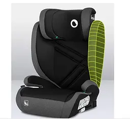 Автокрісло Lionelo Hugo I-Size Black Grey, 15-36 кг, сіре (LO-HUGO I-SIZE BLACK GREY) - мініатюра 6