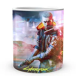 Кухоль GeekLand Cyberpunk 2077 Кіберпанк 2077 На вулиці У туман CY 02.572 330 мл білий - мініатюра 2