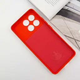 Чохол TPU GETMAN Liquid Silk Full Camera для Xiaomi Poco X6 Pro Червоний / Red - мініатюра 3
