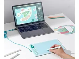 Графічний планшет Parblo Intangbo X7 Green (INTANGBOX7G) - мініатюра 4