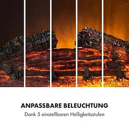 Електричний камін Klarstein Etna Pozzolana 1800 Вт (100350410) - мініатюра 2