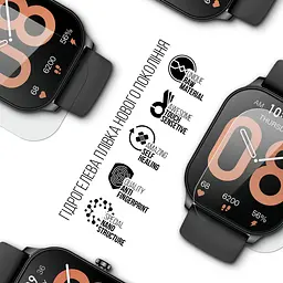 Гідрогелева плівка на годинники Amazfit Watch Pop 3S ArmorStandart захисна плівка для смарт годинників прозора (ARM72009) - мініатюра 2