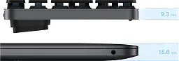 Клавіатура MiiiW K10 Ultra-Slim Pro Black [MWWMKP01] [112762] - мініатюра 3