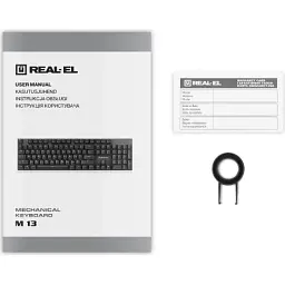 Клавіатура REAL-EL M 13 USB Grey (EL123100045) - мініатюра 9