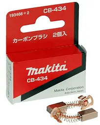 Щітки вугільні Makita CB-434 для 6918FDWDE, 6934FDWDE, 6935FDWDE, 6936FDWDE, 6980FDWDE, BFL060FZ, BFL080FZ, BFL081FZ, BFL120FZ, BFL200FZ, BFT020FZ, BFT040FZ, BFT042FZ, BFT080FZ, BFT122FZ, BFT123FZ (193466-2)