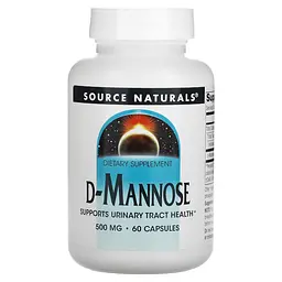 Натуральна добавка Source Naturals D-Mannose 500 mg, 60 капсул