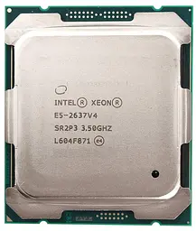 Процесор Intel Xeon E5 2637 V4 (CM8066002041100) (Socket 2011 v3, 8T, 3.7 ГГц, Tray) Б/в