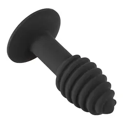 Анальна пробка з вібрацією Orion Black Velvets Twist plug 10.7 см (чорний) - мініатюра 2