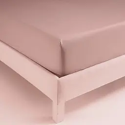Простирадло на резинці з наволочкою Penelope - Laura dusty rose рожевий 100x200 + 50x70 - мініатюра 4