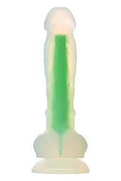 Фалоімітатор Radiant Glow In The Dark Soft 17.5 см зелений - мініатюра 2