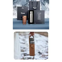 Термос титановий з чохлом Naturehike CNK230CF012 600 ml - мініатюра 7