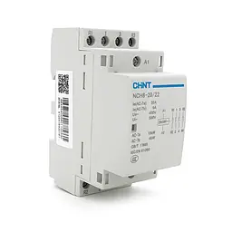 Контактор Chint NCH8-20/22 220V, 20А, 10kW, 2NC+2NO, на DIN-рейку
