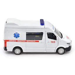 Автомодель TechnoDrive Mercedes Benz Sprinter Швидка Допомога, 1:32, біла (250344U) - мініатюра 5