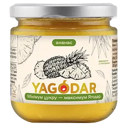 Джем з низьким вмістом цукру Yagodar Ананас 210 г