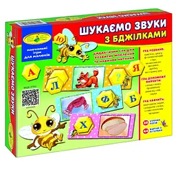 Дитяча настільна гра "Шукаємо звуки з бджілками" 82593 укр. мовою